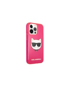 Чехол для телефона TPU FLUO CASE CHOUPETTE S HEAD для iPhone 13 ProMax KLHCP13XCHTRP розовый Lagerfeld