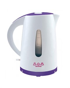 Электрический чайник ЕК 1701M белый фиолетовый Мастерица