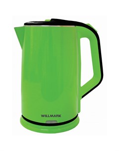 Электрический чайник WEK 2012PS зеленый чёрный Willmark