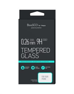 Защитное стекло Borasco для Apple iPhone 7 8 SE черная рамка черная Vespa