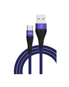 Кабель USB CFZUSBCUSB1MBL синий чёрный Tfn