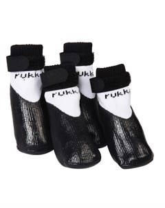 Носки для собак Pets Rubber Socks р 7 4шт чёрные Rukka