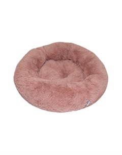Лежак для животных 53х53х20см круглый из меха розовый Foxie