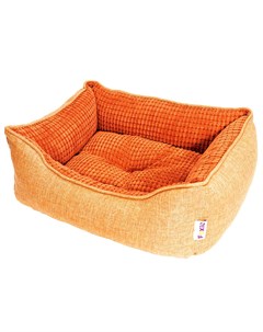 Лежак для животных Colour 60х50х18см оранжевый Foxie
