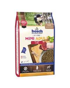 Корм для собак для мелких пород ягненок рис сух 3кг Bosch