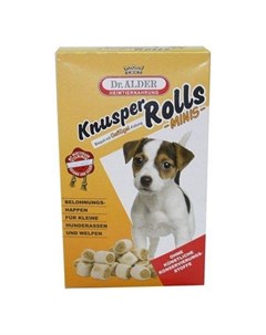 Лакомство для собак Knusper Rolls Minis печенье для мелких пород ягненок рис 500г Dr. alder's