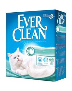 Наполнитель для кошачьего туалета Aqua Breeze комкующийся аромат Морской бриз 6л Ever clean
