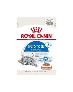 Корм для кошек Indoor 7 для домашних старше 7 лет соус пауч 85г Royal canin