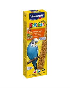 Лакомство для птиц Крекеры для волнистых попугаев медовые 2шт уп Витакрафт