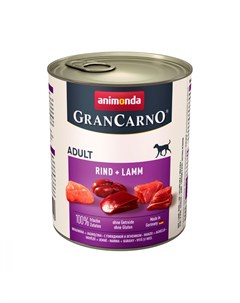 Корм для собак GranCarno Original Adult говядина ягненок банка 800г Animonda