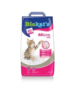 Наполнитель для кошачьего туалета микро fresh комкующийся 7л Biokat's