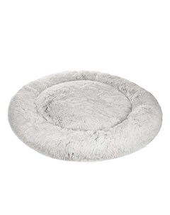 Лежак круглый для собак и кошек средних и крупных пород 100х22 см серый Rurri