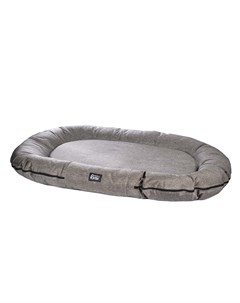 Лежак овальный для собак и кошек средних и крупных пород 100х70 см серый Rurri