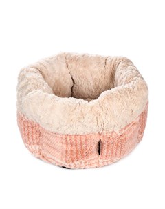 Лежак круглый для кошек и собак мелких и средних пород 40х25 см розовый Rurri