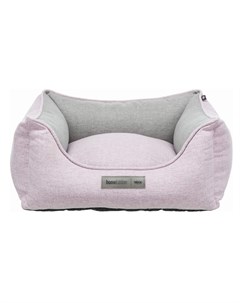Лежак с бортиком прямоугольный Lona для кошек и собак мелких пород 60х50 см розово серый Trixie