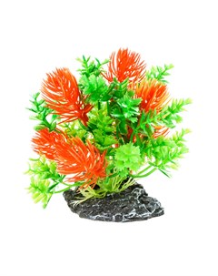 Растение зеленое с красными ветками 7 5 10 см Aquafantasy