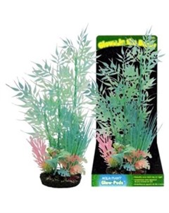 Растение композиция для аквариума Бамбук светящееся 15 см Penn plax