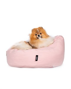 Лежак для кошек и собак мелких пород 58х58х32 см розовый Rurri