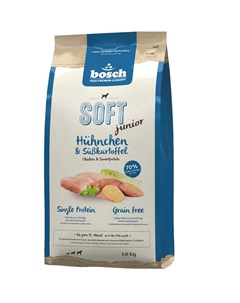 Soft Junior корм для щенков с курицей и бататом 1 кг Bosch