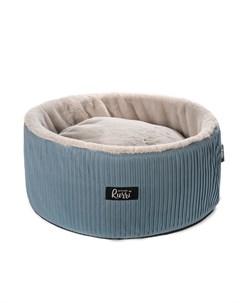 Лежак круглый для кошек и собак мелких пород 50x20 см синий Rurri