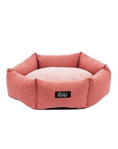Лежак для кошек и собак мелких и средних пород 50х50х15 см розовый Rurri