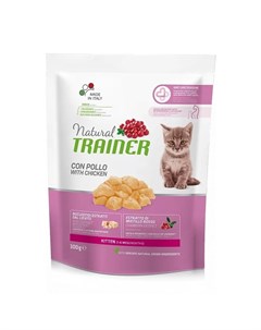 Natural Kitten корм для котят от 1 до 6 месяцев с курицей 300 г Trainer