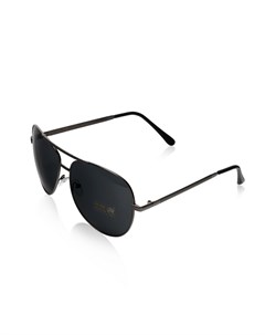 Мужские солнечные очки авиаторы черные Ameli
