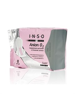 Женские прокладки Anion O2 Super с анионовым слоем 8шт Inso