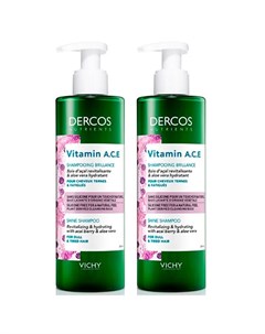 Комплект Vitamin Шампунь для блеска волос Dercos Nutrients 2 250 мл Dercos Nutrients Vichy