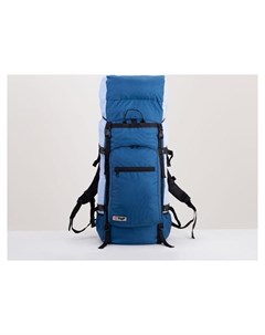 Рюкзак туристический 80 л отдел на шнурке наружный карман 2 боковые сетки цвет синий голубой Taif