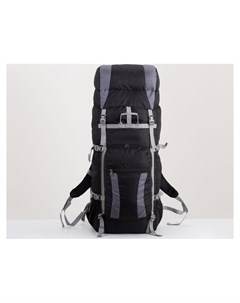 Рюкзак туристический 100 л отдел на шнурке наружный карман 2 боковые сетки цвет чёрный серый Taif