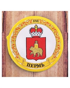 Магнит с вышивкой Пермь герб Nnb