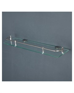 Полка для ванной комнаты 40 12 6 см нержавеющая сталь стекло Nnb