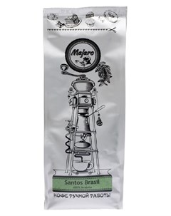 Кофе обжаренный в зернах Santos Brasil 100 Arabica 250 г Majaro