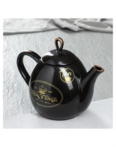 Чайник Петелька 1 1 л чёрный чай Керамика ручной работы