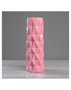 Ваза керамика напольная Поли глазурь розовая 41 см Nana ceramics