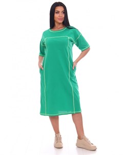 Платье трикотажное Шушана зеленое Инсантрик