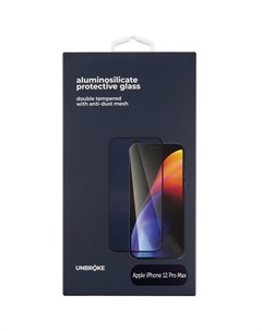 Защитное стекло для Apple iPhone 12 Pro Max чёрная рамка Unbroke