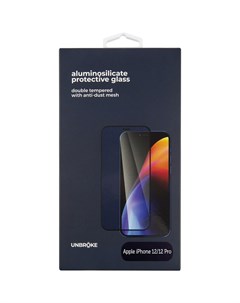 Защитное стекло Apple iPhone 12 12 Pro чёрная рамка Unbroke