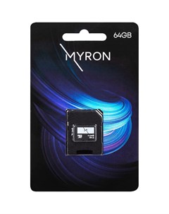 Карта памяти MYRON MicroSD 64GB Class 10 Gz electronics