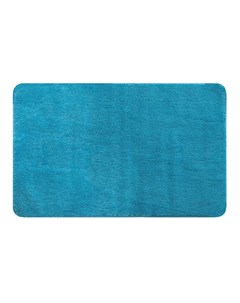 Коврик для ванной комнаты 80x50см Rosario полиэстер цвет синий Spirella