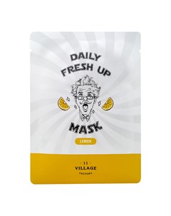 Тканевая маска для лица с экстрактом лимона 20 г Daily Fresh Village 11 factory