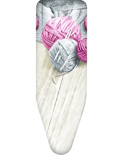 Чехол для гладильной доски Клубки пряжи серые с розовым 130х50 Colombo new scal s.p.a.