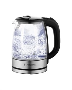 Электрический чайник SKG5210 чёрный серебристый Starwind