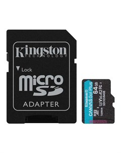 Карта памяти microSDXC Canvas Go 64 ГБ SDCG3 64GB Kingston