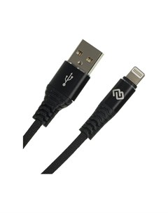 Кабель USB USB A m Lightning m 3м чёрный Digma