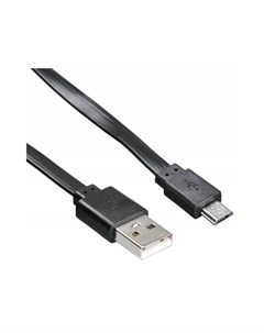 Кабель USB micro USB B m USB A m 1м черный bhp microusb 1m flat Buro