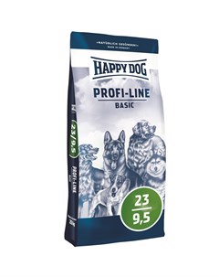 Profi Line Basic 23 9 5 полнорационный корм для взрослых собак всехпород 20 кг Happy dog