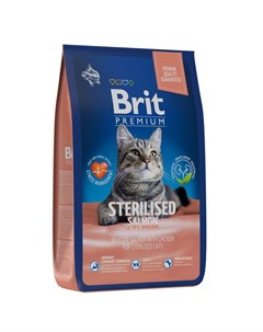 Premium Cat Sterilized Salmon Chicken сухой корм для стерилизованных кошек с лососем и курицей 8кг Brit*