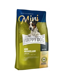 Mini Neuseeland корм для взрослых собак мелких пород с чувствительнымпищеварением с ягненком и рисом Happy dog